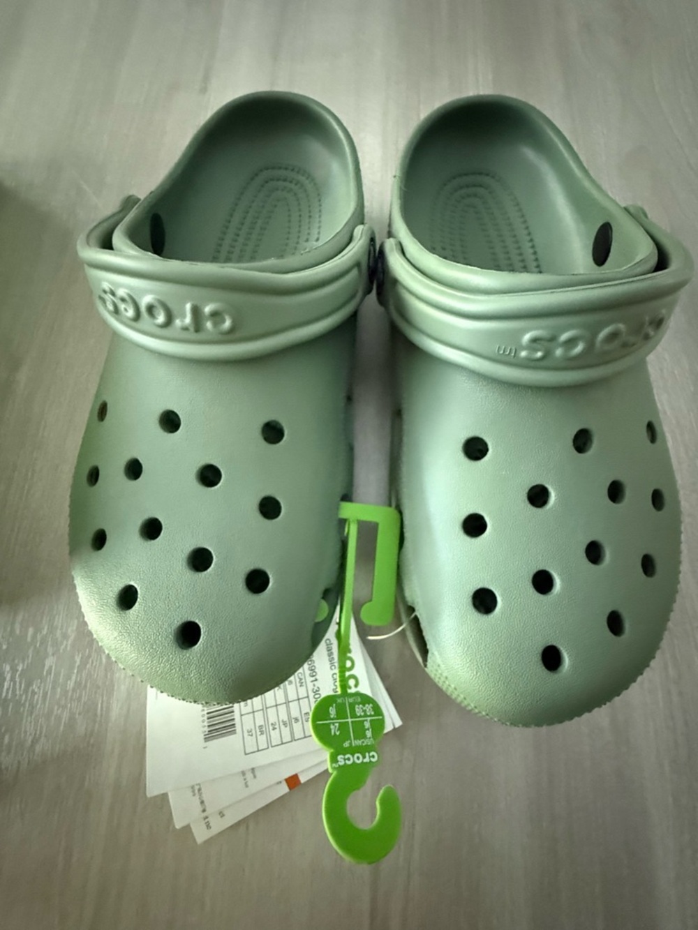 CROCS Kids Clog in Sage Green